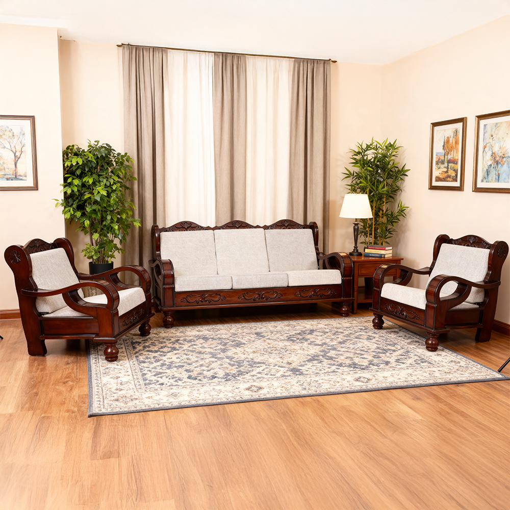 Apple Teak sofa 3+1+1